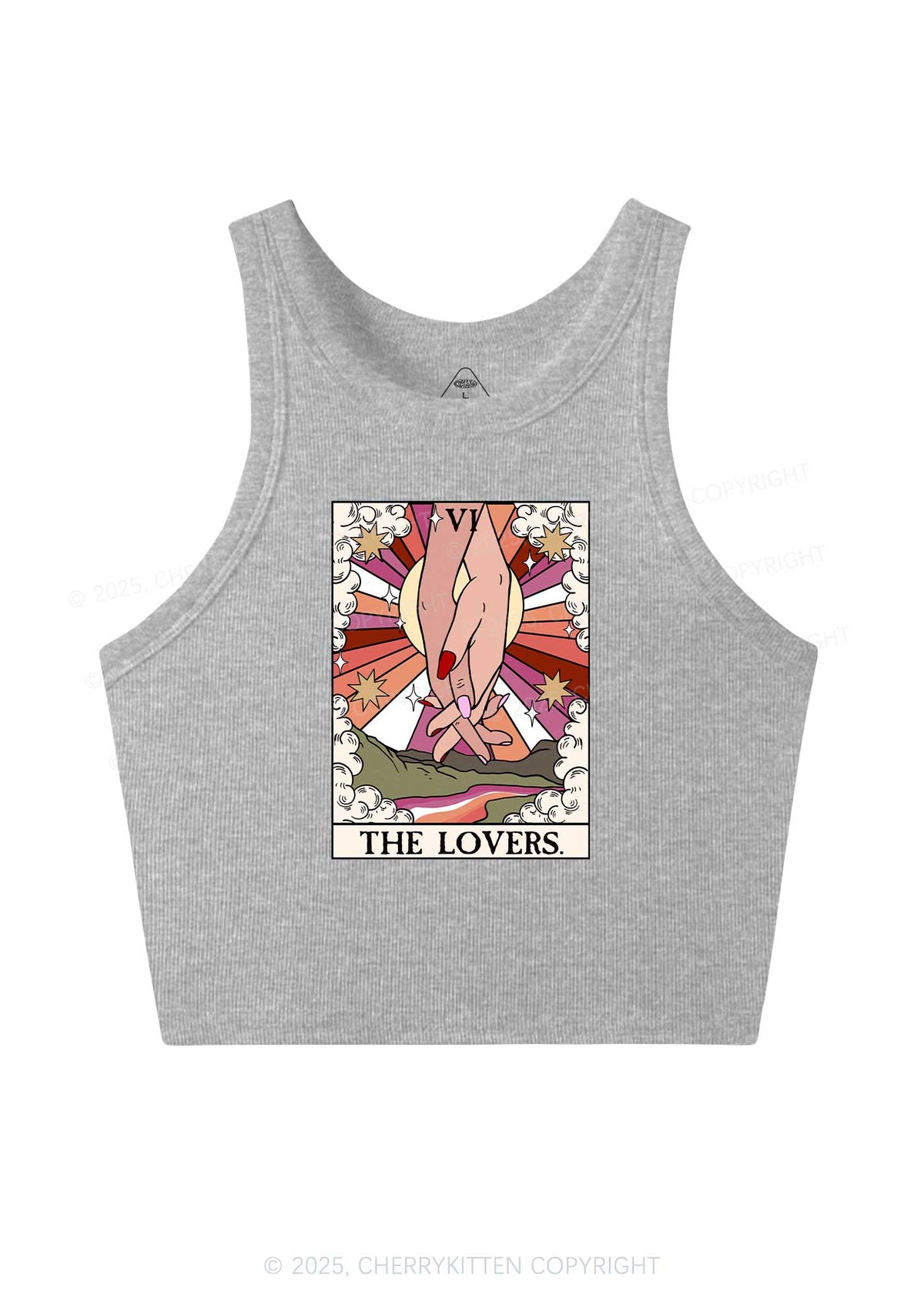 The Lesbian Lovers Y2K Crop Tank Top Cherrykitten