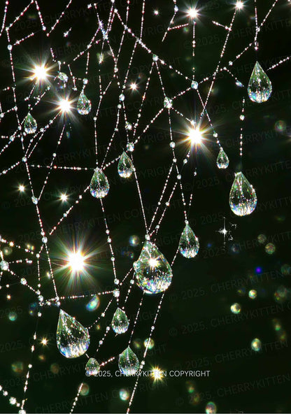 Dew Web Y2K Mesh Crop Top Cherrykitten