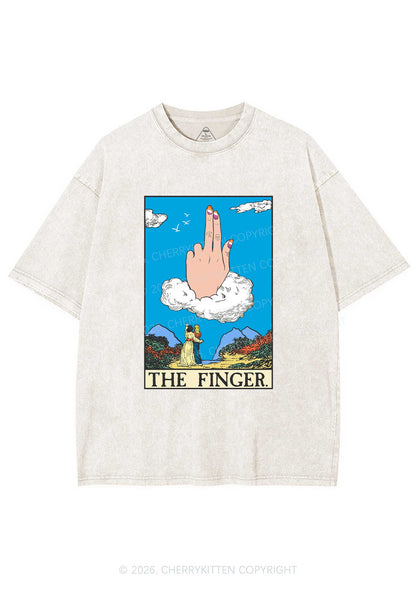 The Lesbians Finger Pride Y2K Shirts Washed Tee Cherrykitten