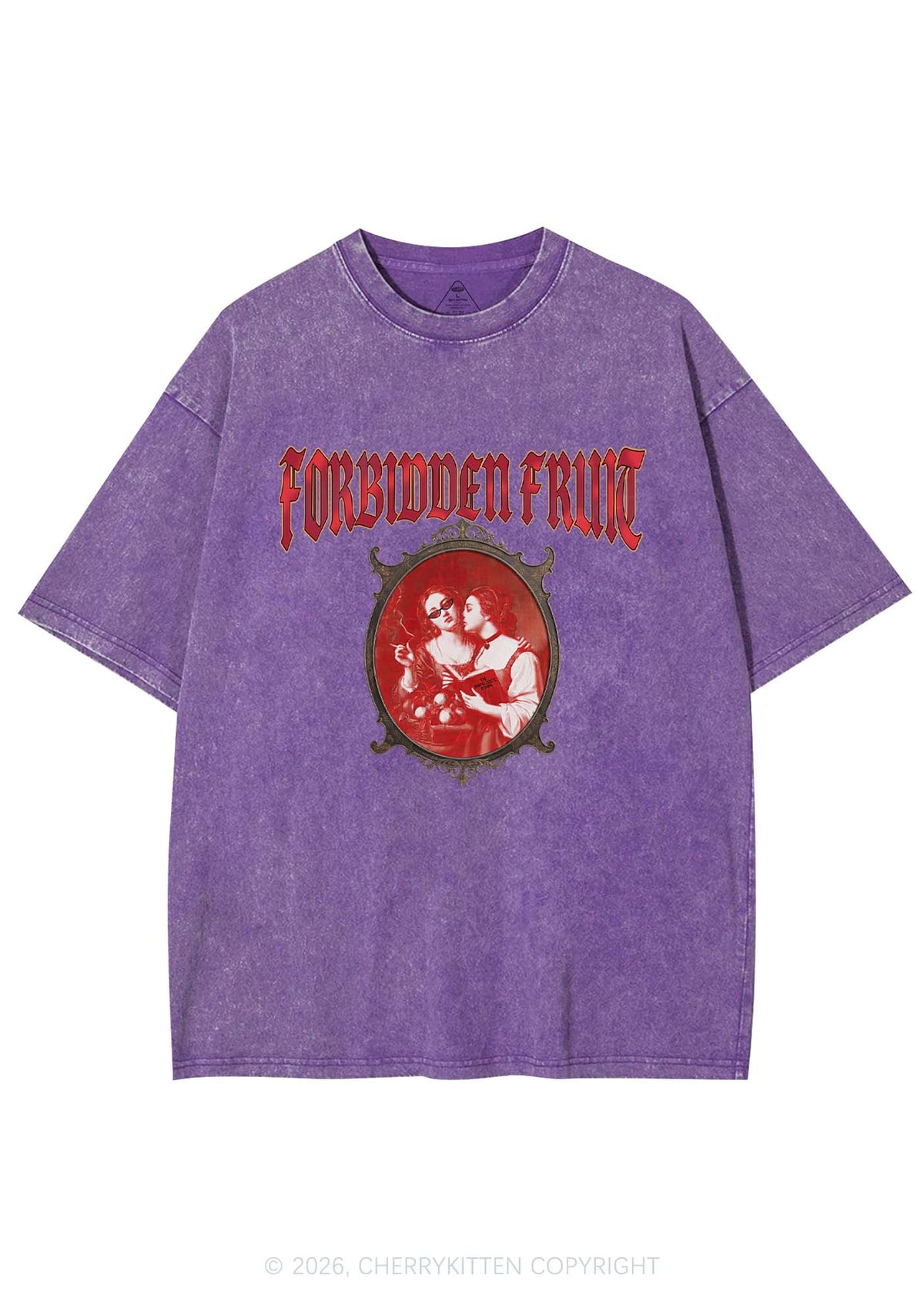 Forbidden Fruit Pride Y2K Shirts Washed Tee Cherrykitten