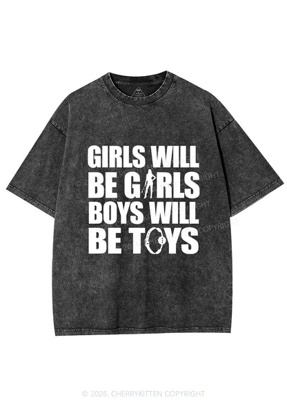 Girls Toys Y2K Shirts Washed Tee Cherrykitten