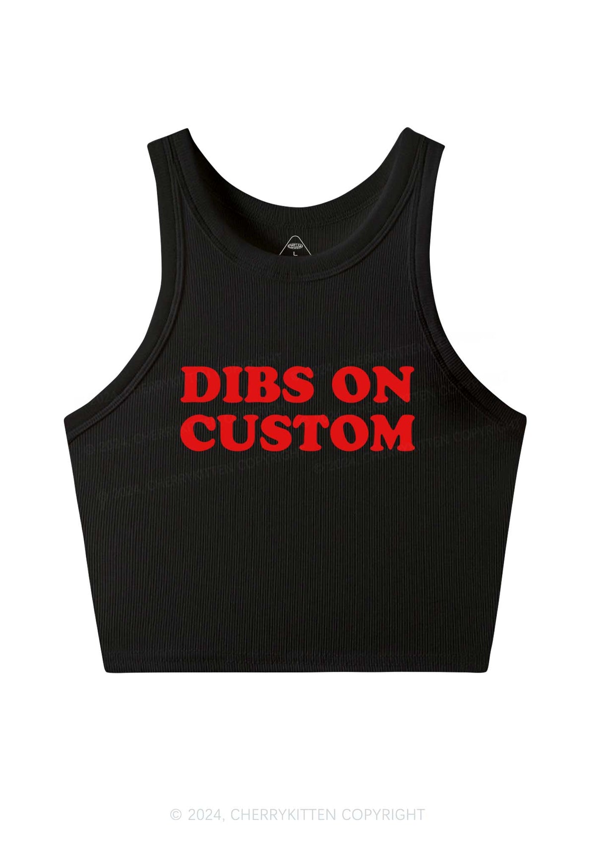 Dibs On Custom Y2K Crop Tank Top Cherrykitten