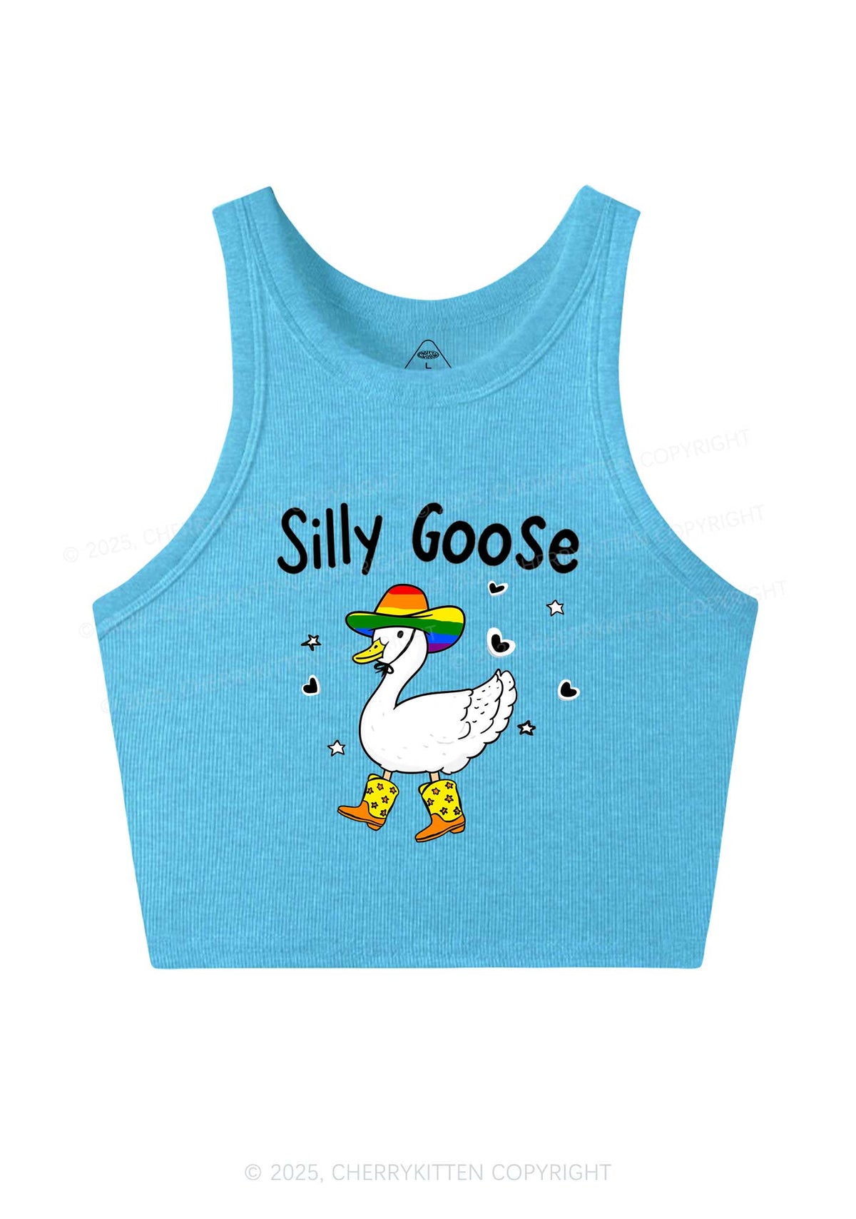Silly Goose Pride Y2K Crop Tank Top Cherrykitten