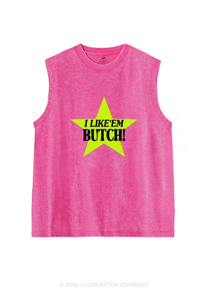 I Like Butch Pride Y2K Washed Muscle Tank Cherrykitten