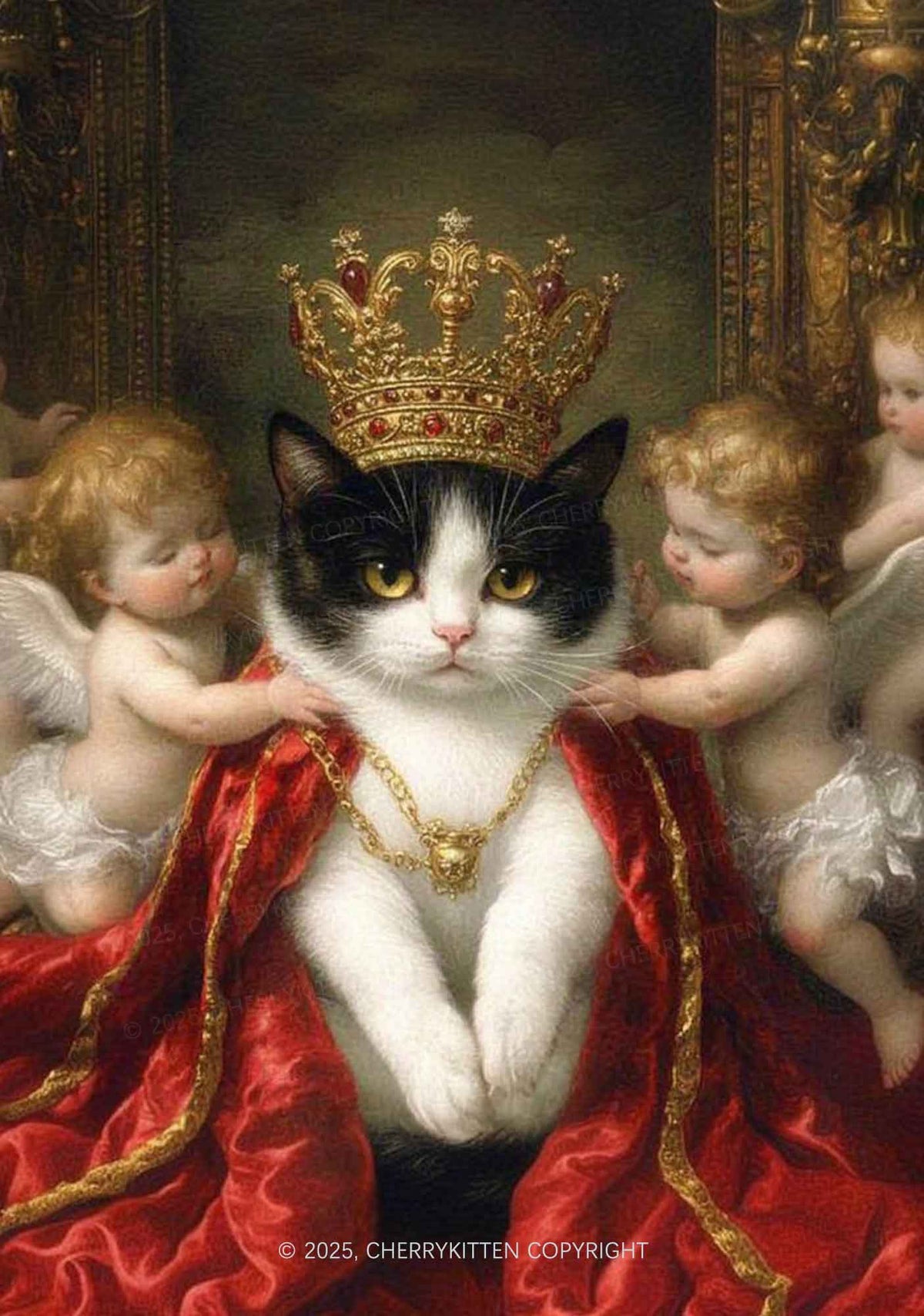 The Cat King And Angels Y2K Mesh Crop Top Cherrykitten