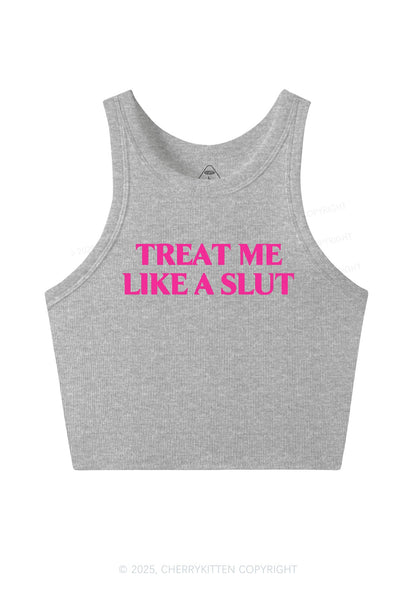 Treat Me Like A Slxt Y2K Crop Tank Top Cherrykitten