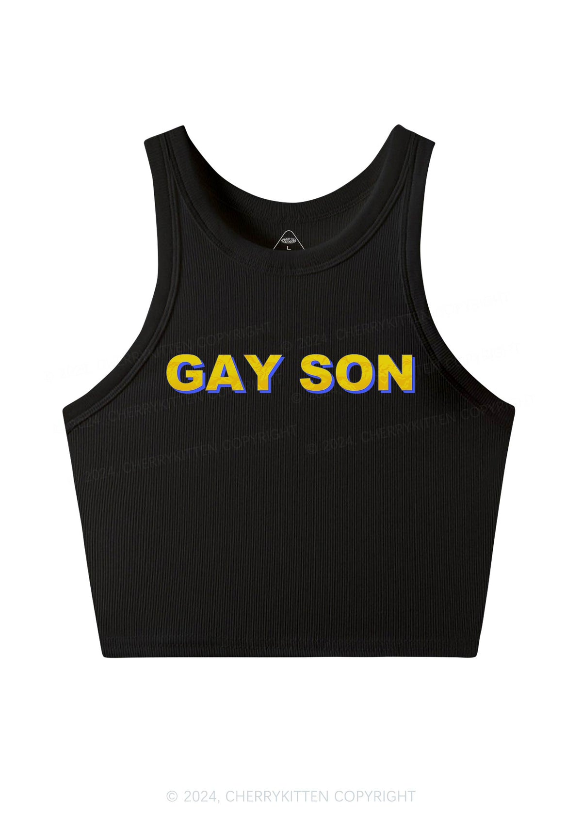 Gay Son Y2K Crop Tank Top Cherrykitten