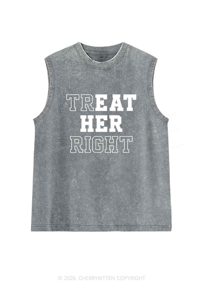Eat Her Right Pride Y2K Washed Muscle Tank Cherrykitten