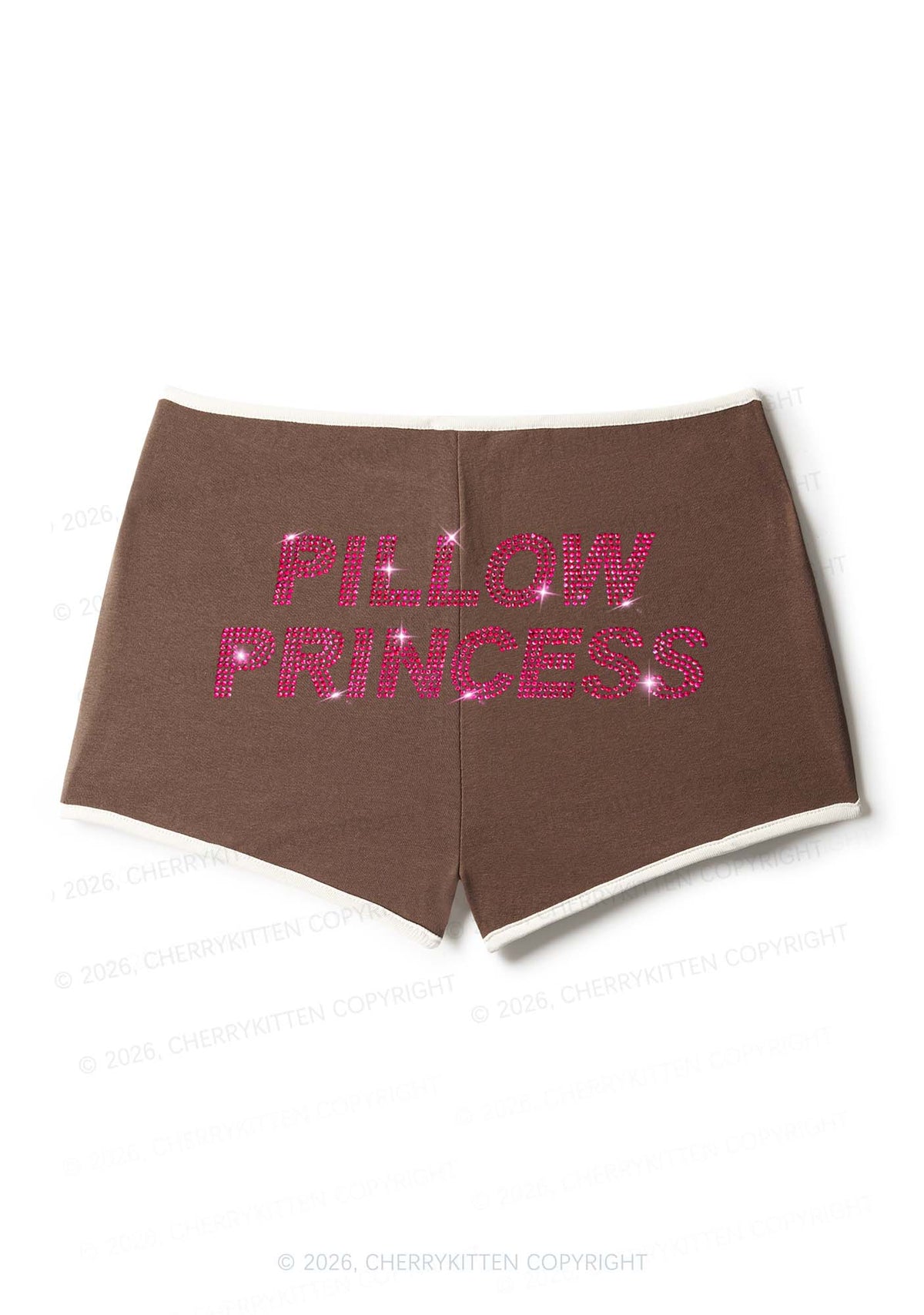 Rhinestone Pillow Princess Y2K Booty Shorts Cherrykitten