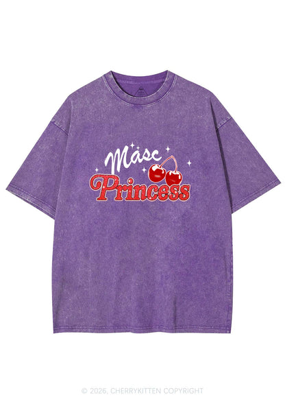 Masc Princess Cherry Pride Y2K Shirts Washed Tee Cherrykitten