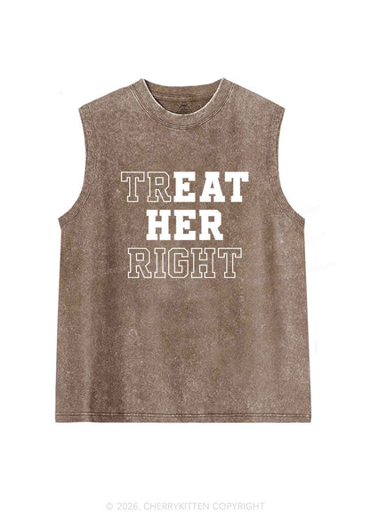 Eat Her Right Pride Y2K Washed Muscle Tank Cherrykitten