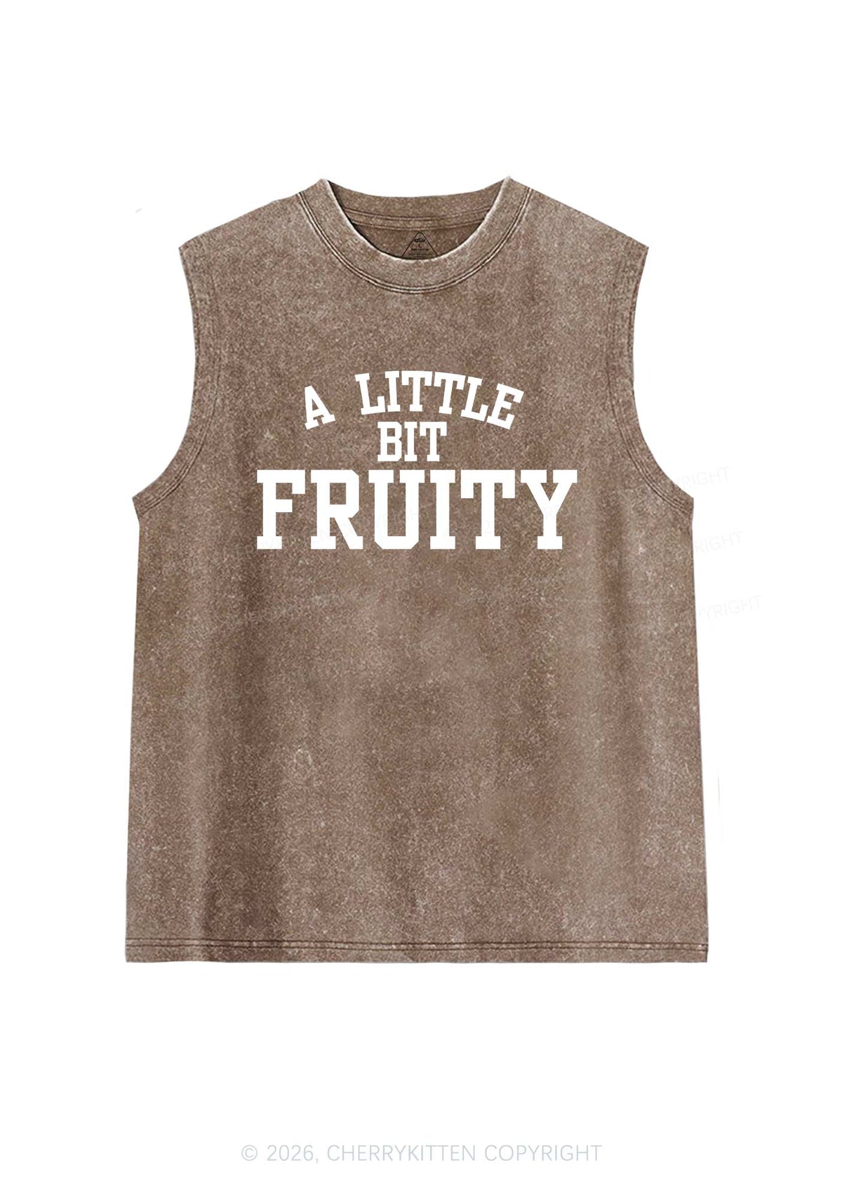 A Little Bit Fruity Pride Y2K Washed Muscle Tank Cherrykitten