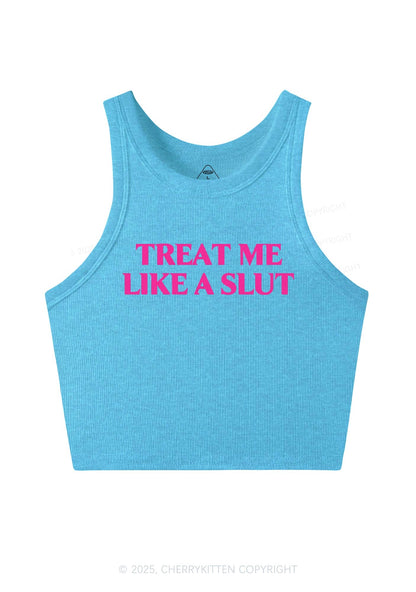 Treat Me Like A Slxt Y2K Crop Tank Top Cherrykitten