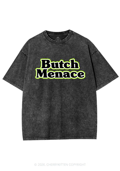 Butch Menace Pride Y2K Shirts Washed Tee Cherrykitten