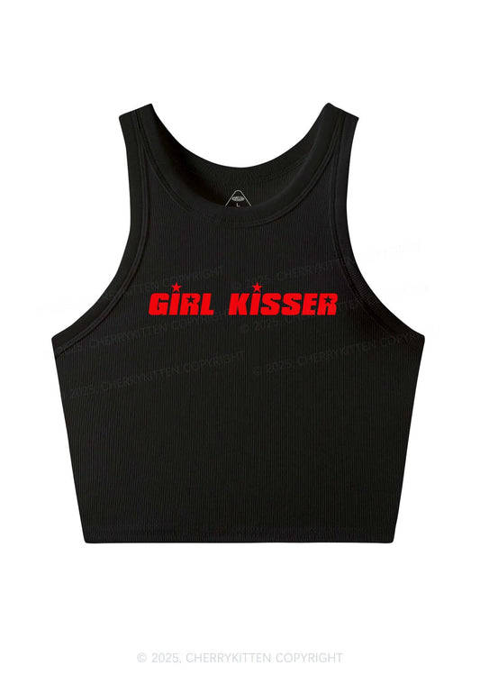 Girl Kisser Star Y2K Crop Tank Top Cherrykitten
