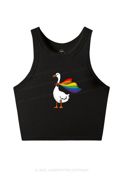 Pride Goose Y2K Crop Tank Top Cherrykitten