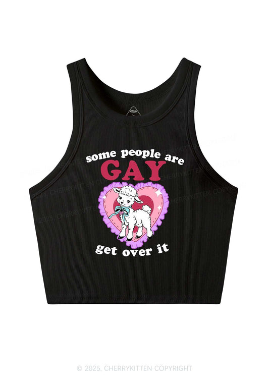 Some People Are Gay Pride Y2K Crop Tank Top Cherrykitten
