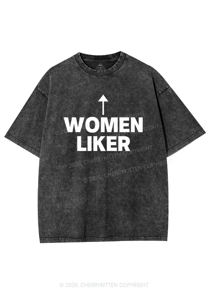 Women Liker Pride Y2K Shirts Washed Tee Cherrykitten