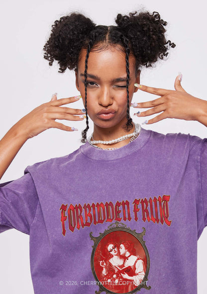 Forbidden Fruit Pride Y2K Shirts Washed Tee Cherrykitten
