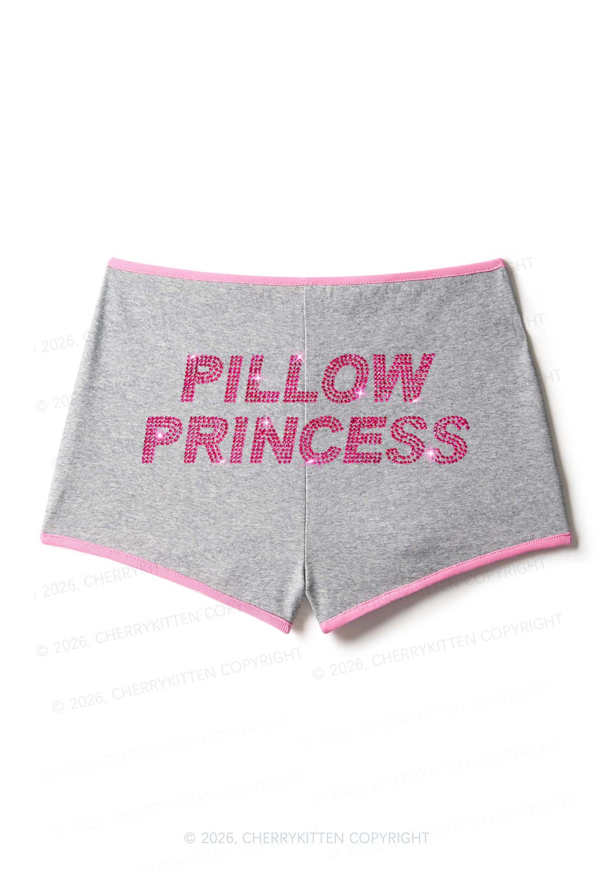 Rhinestone Pillow Princess Y2K Booty Shorts Cherrykitten