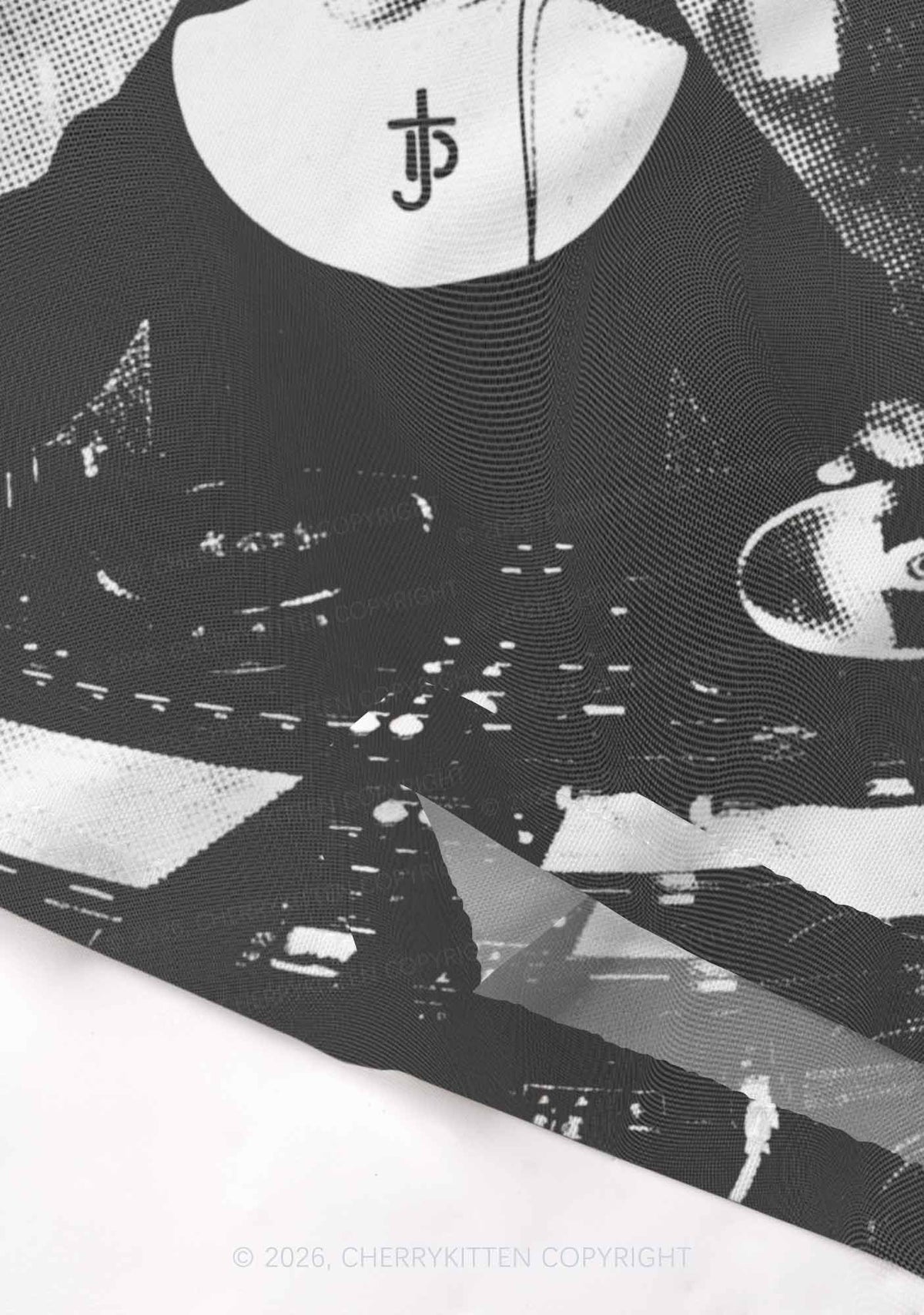 DJ Nun Y2K Mesh Crop Top Cherrykitten