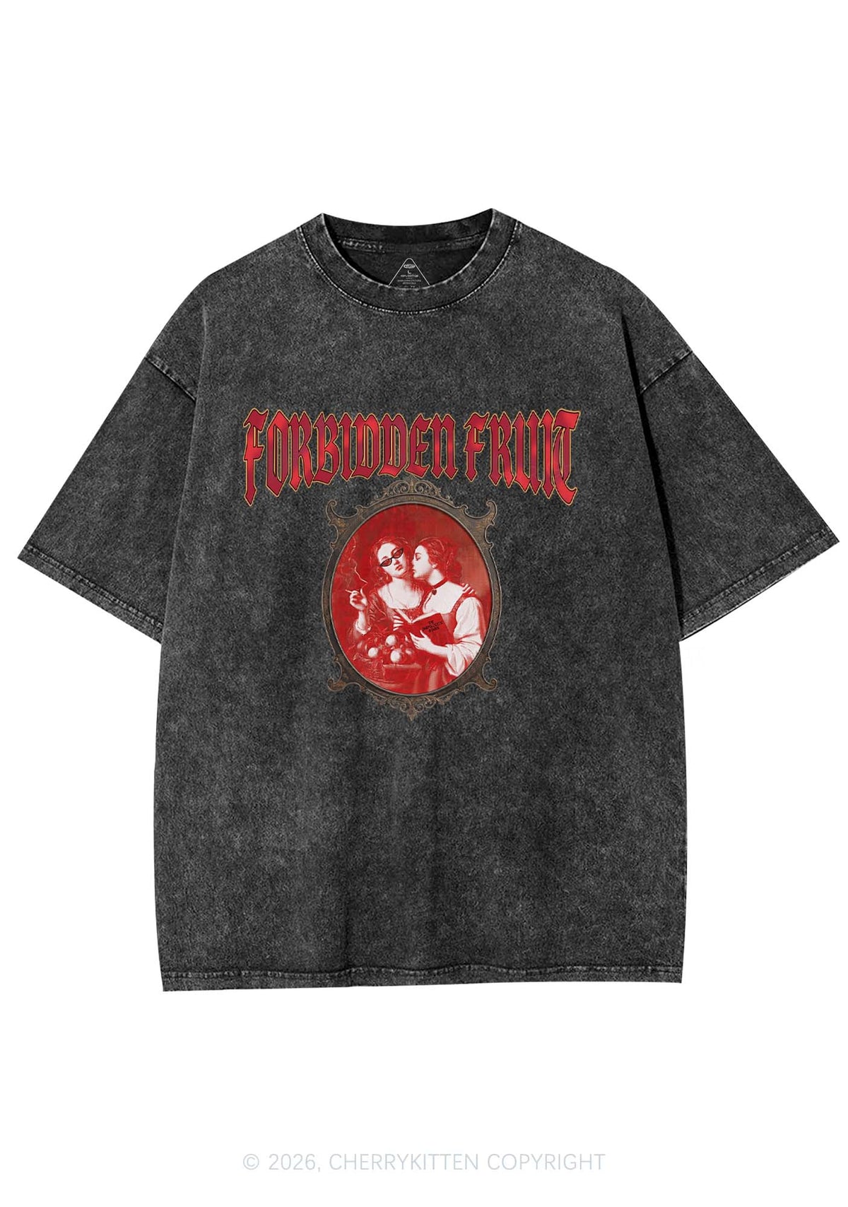 Forbidden Fruit Pride Y2K Shirts Washed Tee Cherrykitten