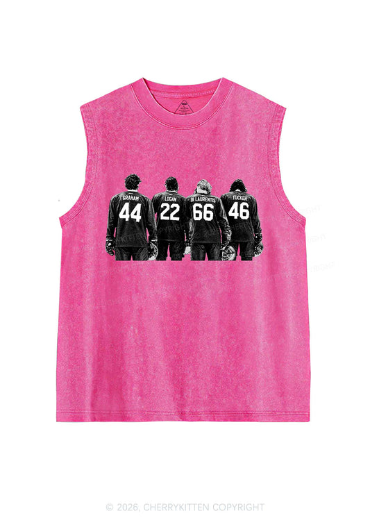 Hockey Crew Y2K Washed Muscle Tank Cherrykitten
