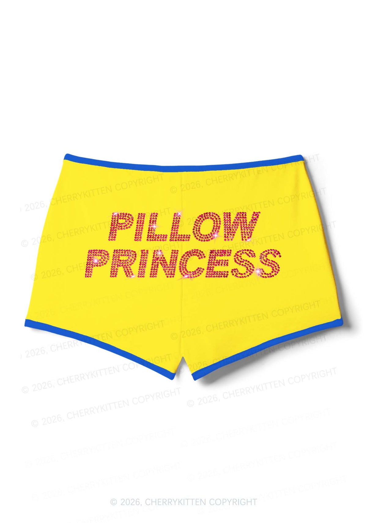 Rhinestone Pillow Princess Y2K Booty Shorts Cherrykitten
