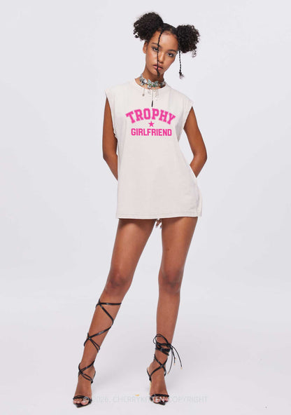 Trophy Girlfriend Y2K Washed Muscle Tank Cherrykitten