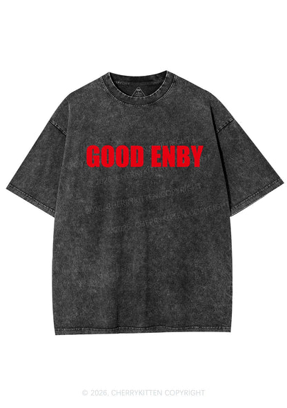 Good Enby Pride Y2K Shirts Washed Tee Cherrykitten