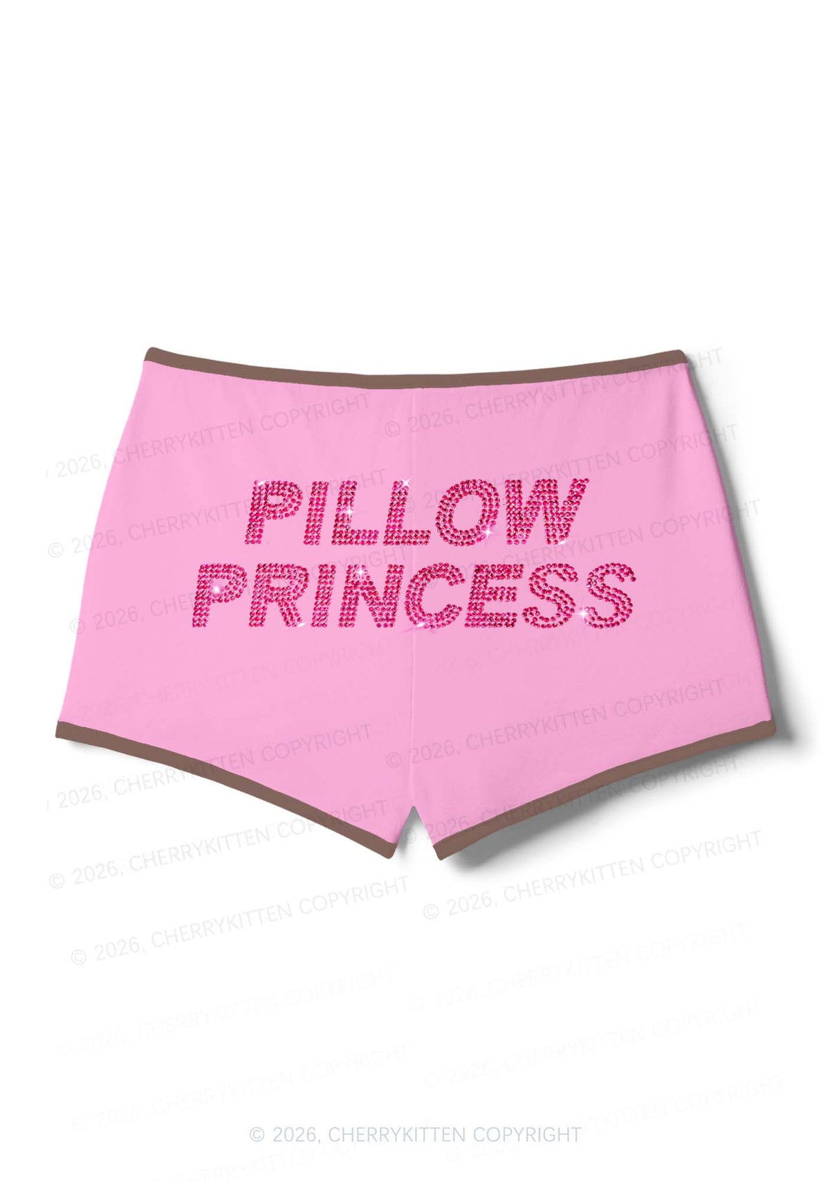 Rhinestone Pillow Princess Y2K Booty Shorts Cherrykitten