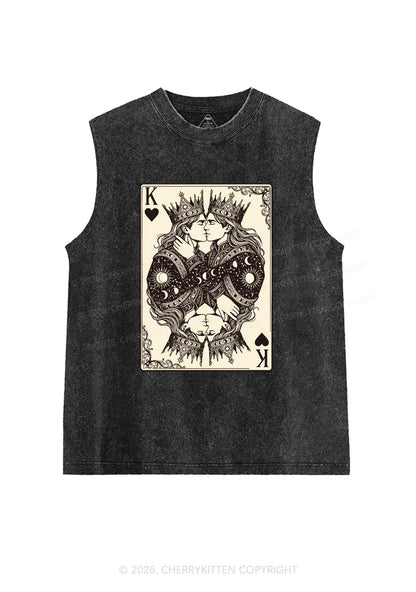 Kings Kissing Pride Y2K Washed Muscle Tank Cherrykitten
