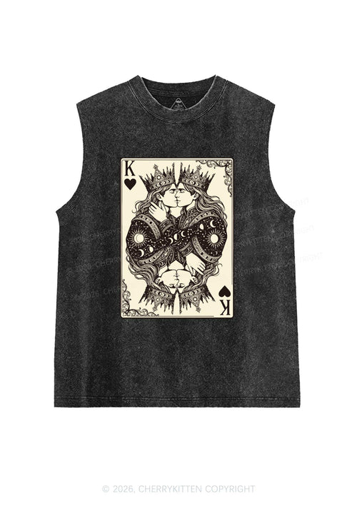 Kings Kissing Pride Y2K Washed Muscle Tank Cherrykitten