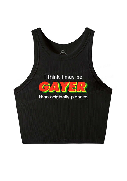 I May Be Gayer Pride Y2K Crop Tank Top Cherrykitten