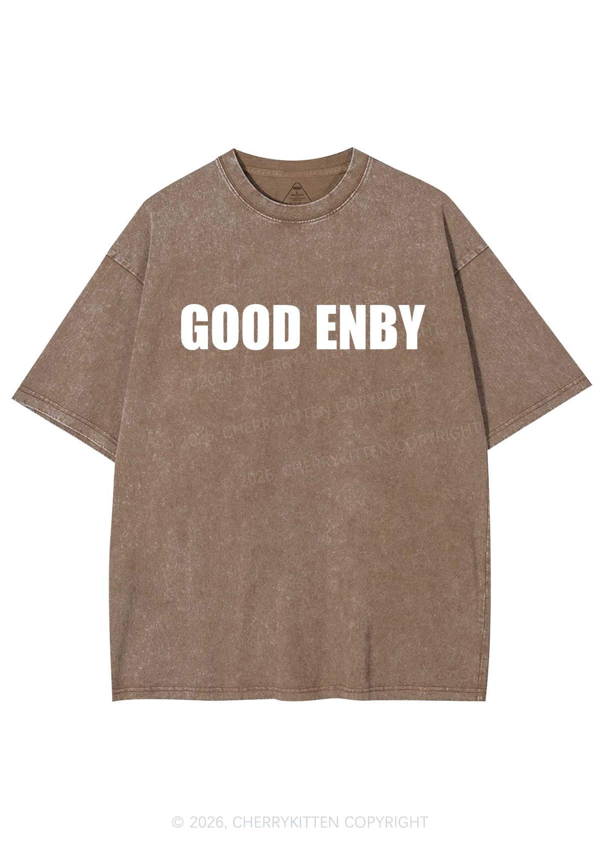 Good Enby Pride Y2K Shirts Washed Tee Cherrykitten