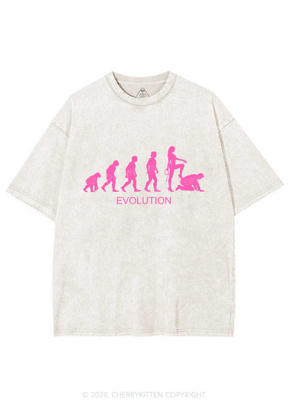 Female Evolution Y2K Shirts Washed Tee Cherrykitten