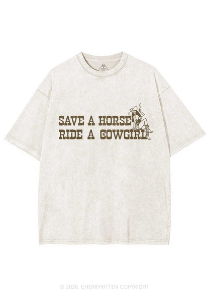 Ride Western Cowgirl Y2K Shirts Washed Tee Cherrykitten