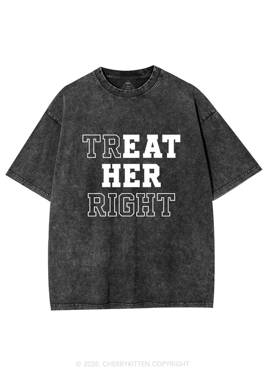Eat Her Right Pride Y2K Shirts Washed Tee Cherrykitten