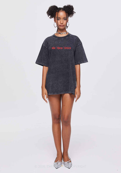 She Them Txtties Pride Y2K Shirts Washed Tee Cherrykitten