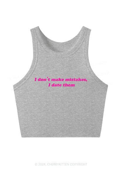 I Don't Make Mistakes Y2K Crop Tank Top Cherrykitten