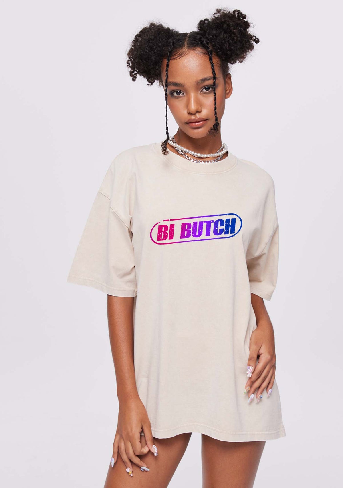 Bi Butch Pride Y2K Shirts Washed Tee Cherrykitten