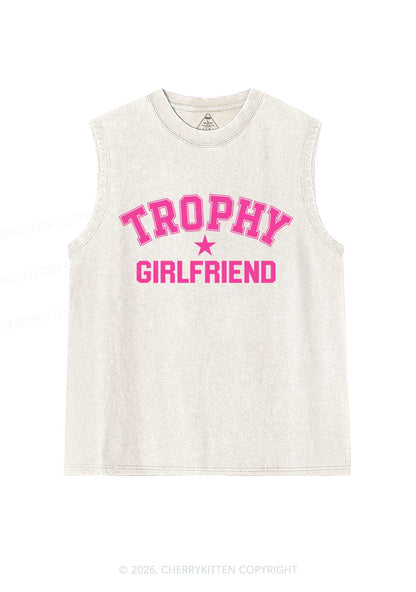 Trophy Girlfriend Y2K Washed Muscle Tank Cherrykitten