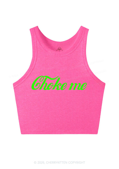 Choke Me Y2K Crop Tank Top Cherrykitten