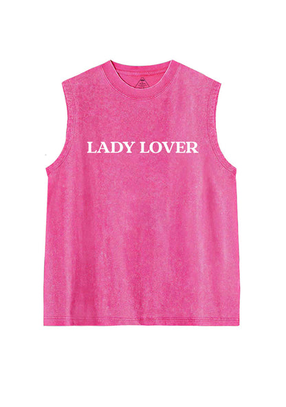 Lady Lover Pride Y2K Washed Muscle Tank Cherrykitten