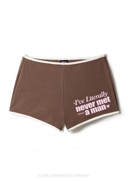 Never Met A Man Pride Y2K Booty Shorts Cherrykitten