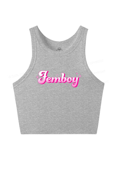 Femboy Pride Y2K Crop Tank Top Cherrykitten