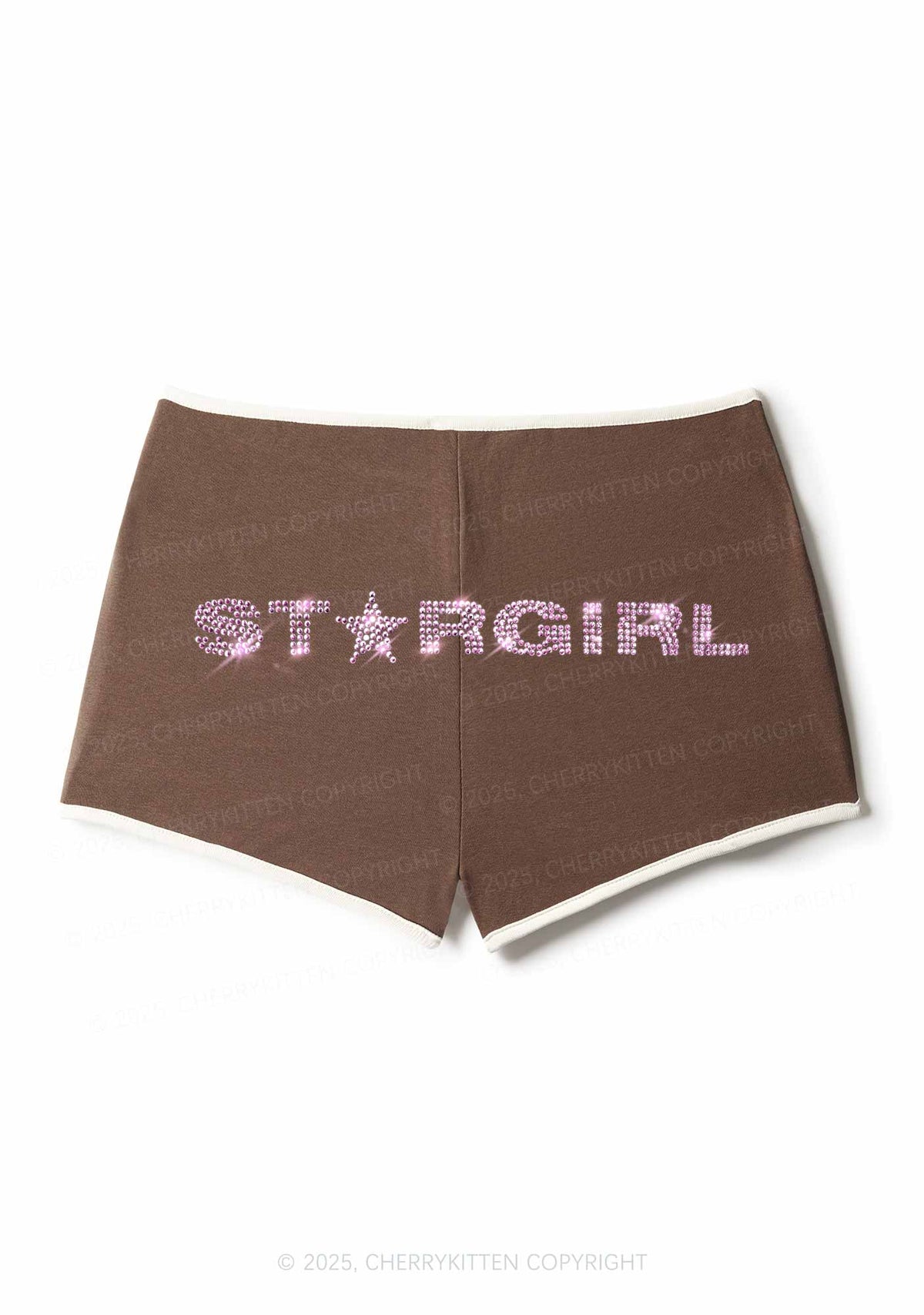 Rhinestone Stargirl Y2K Booty Shorts Cherrykitten