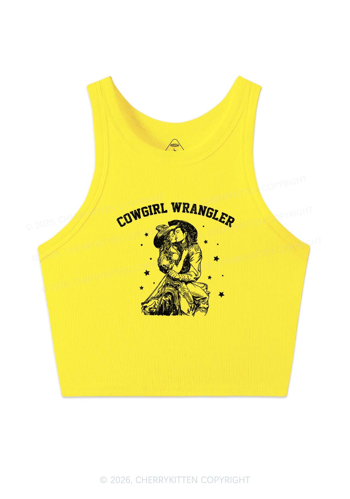 Cowgirl Wrangler Y2K Crop Tank Top Cherrykitten