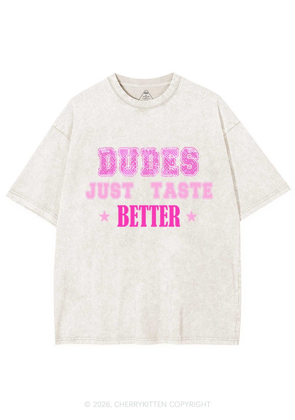 Dudes Just Taste Better Pride Y2K Shirts Washed Tee Cherrykitten