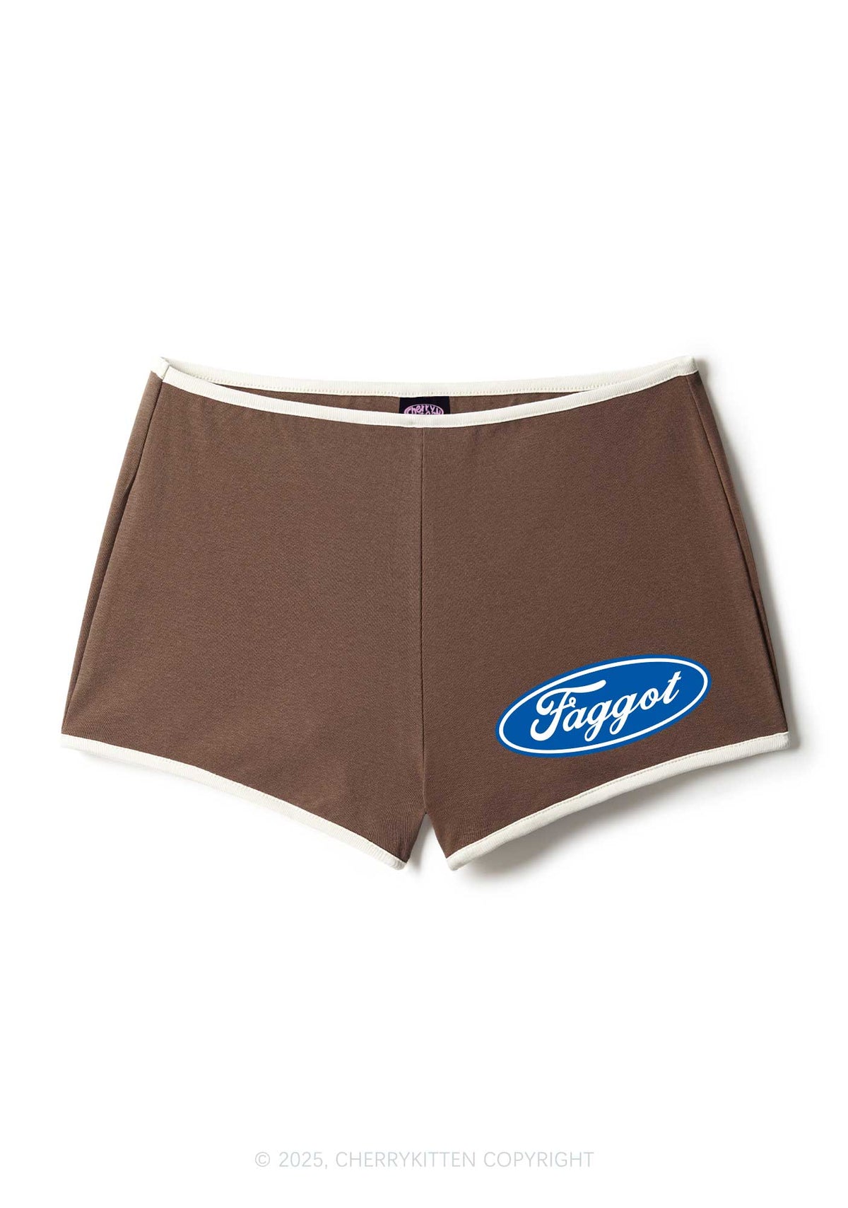 Faggot Pride Y2K Booty Shorts Cherrykitten
